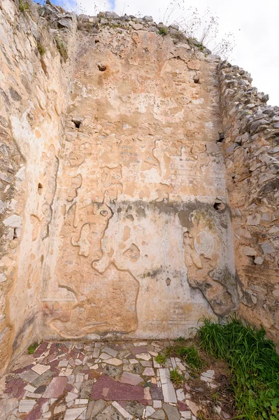 Philippi Bazilikası Bir iç duvar resimleri — Stok fotoğraf