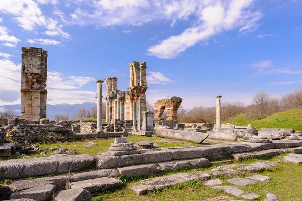 Philippi Bazilikası B kalıntıları — Stok fotoğraf