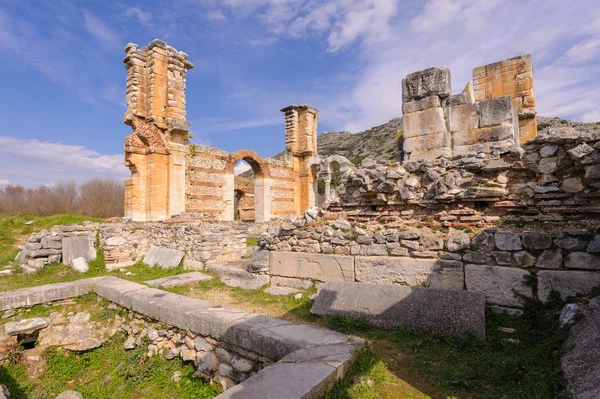 Philippi Bazilikası B vaftizhanesi — Stok fotoğraf