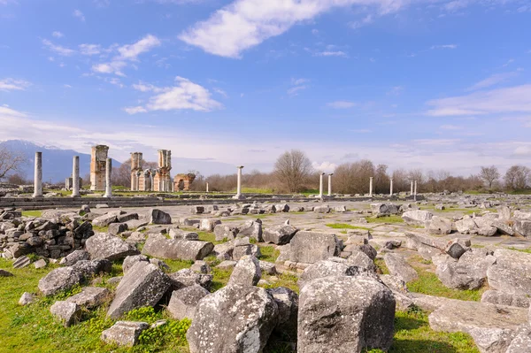 Philippi forumu ve Bazilikası B — Stok fotoğraf