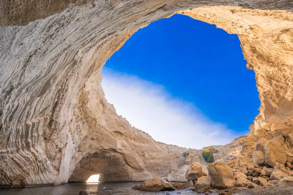 Sykia Cave at Melos Island, Greece — Stock Photo, Image
