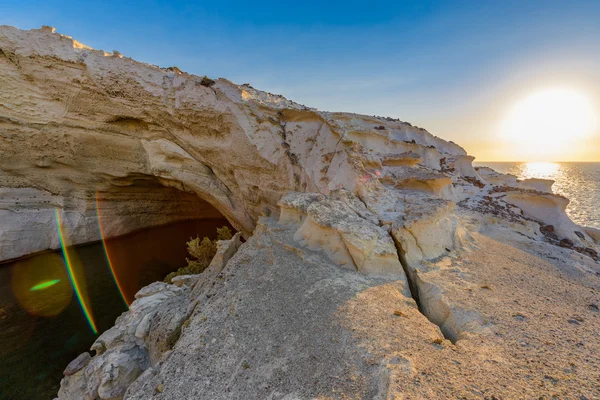 Sykia Cave at Melos Island, Greece — Stock Photo, Image