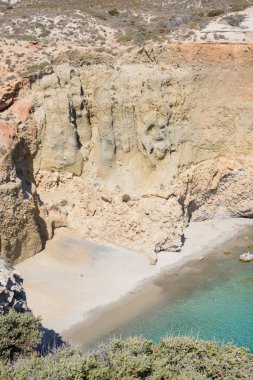 Tsigrado beach, Melos, Yunanistan