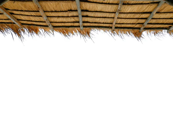 Grasdächer auf weißem Hintergrund — Stockfoto