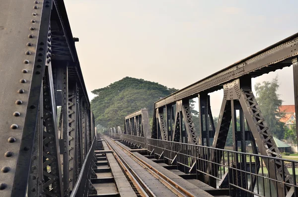 Railway metal bridge of world war history — Stock Photo, Image