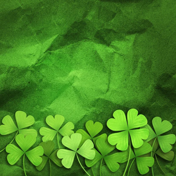 Shamrock folha trevo fundo — Fotografia de Stock