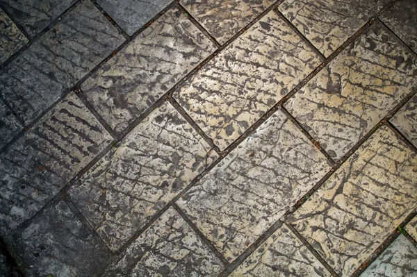 대각선 벽돌 바닥 — 스톡 사진