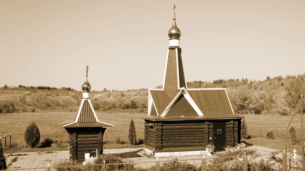 Типичная русская православная церковь — стоковое фото