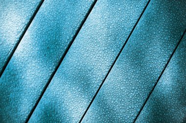 Turkuaz üstünde su damlaları