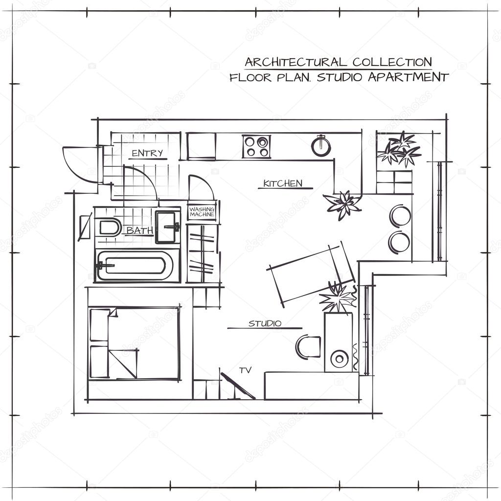 Blueprint. Studio Apartment