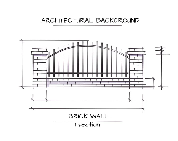 Fondo arquitectónico vectorial — Vector de stock