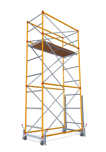 Vector Illustration Of Scaffolding — Stock Vector