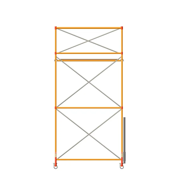 Échafaudage isolé sur blanc — Image vectorielle