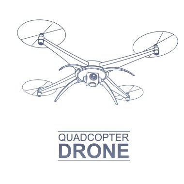 Drone vektör Logo