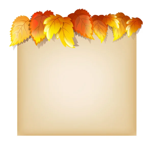 Autumn Design Template — Stock Vector