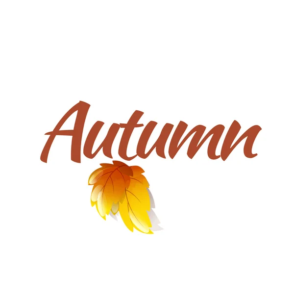 Autumn Logo Template — Stock Vector