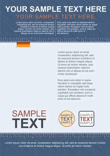 Denim Flyer şablonu
