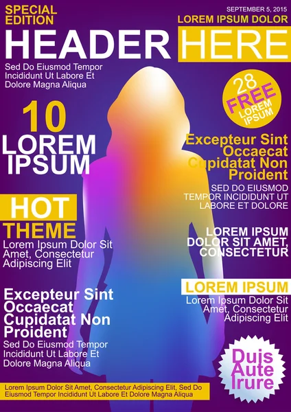 Dergi kapak şablonu
