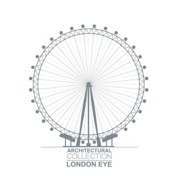 Roue à oeil Londres — Image vectorielle