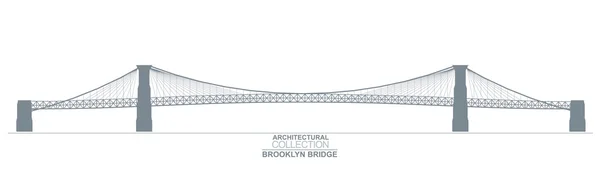 Pont de Brooklyn, New York — Image vectorielle