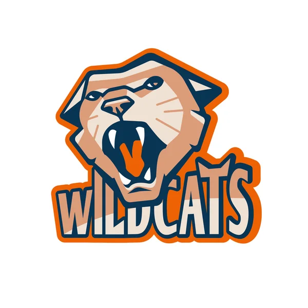 Wildcat Mascot Design — Stock Vector