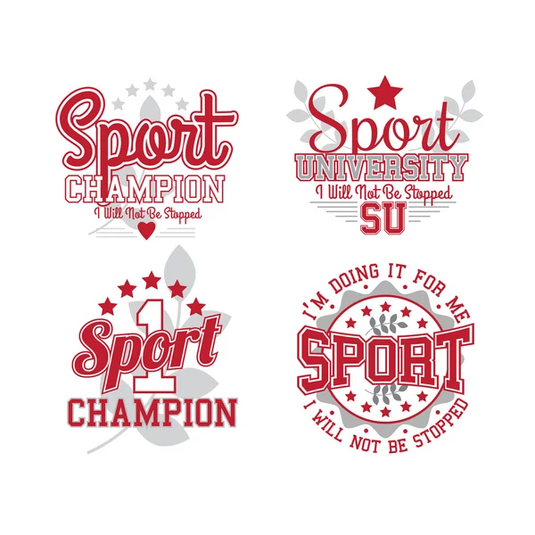 Sport Badges Collection — Stock Vector