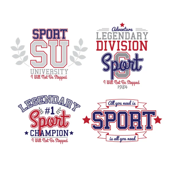 Sport Badge Set — Stock Vector