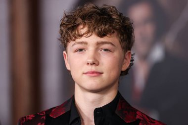 Kanadalı çocuk oyuncu Christian Convery, 6 Ekim 2025 'te ABD' nin Los Angeles eyaletindeki Miracle Mile, Los Angeles, Kaliforniya 'daki Academy Museum of Motion Pictures' da düzenlenen Netflix 'in' Frankenstein 'ın Los Angeles galasına geldi..