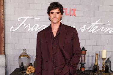 Avustralyalı aktör Jacob Elordi, Netflix 'in' Frankenstein 'ın Los Angeles galasına 6 Ekim 2025' te ABD 'nin Los Angeles, Kaliforniya' daki Miracle Mile, Los Angeles, Kaliforniya 'daki Academy Museum of Motion Pictures' a geldi..