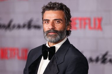 Guatemalalı-Amerikalı aktör Oscar Isaac, Netflix 'in' Frankenstein 'ının Los Angeles galasına 6 Ekim 2025' te Miracle Mile, Los Angeles, Kaliforniya, ABD 'deki Academy Museum of Motion Pictures' a geldi..