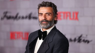 Guatemalalı-Amerikalı aktör Oscar Isaac, Netflix 'in' Frankenstein 'ının Los Angeles galasına 6 Ekim 2025' te Miracle Mile, Los Angeles, Kaliforniya, ABD 'deki Academy Museum of Motion Pictures' a geldi..