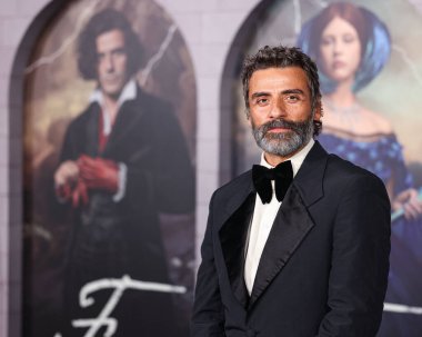 Guatemalalı-Amerikalı aktör Oscar Isaac, Netflix 'in' Frankenstein 'ının Los Angeles galasına 6 Ekim 2025' te Miracle Mile, Los Angeles, Kaliforniya, ABD 'deki Academy Museum of Motion Pictures' a geldi..