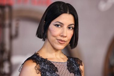 Amerikalı aktris, yönetmen ve şarkıcı Stephanie Beatriz, Netflix 'in 6 Ekim 2025' te ABD 'nin Los Angeles eyaletindeki Miracle Mile, Los Angeles, Kaliforniya' daki Academy Museum of Motion Pictures 'da düzenlenen' Frankenstein 'filminin Los Angeles Premiere' ine geldi..
