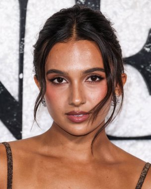 American actress and model Arianna Rivas arrives at the World Premiere Of Universal Pictures And Blumhouse Productions' 'Black Phone 2' held at the TCL Chinese Theatre IMAX on October 8, 2025 in Hollywood, Los Angeles, California, United States. 