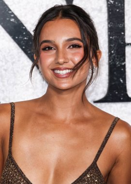 American actress and model Arianna Rivas arrives at the World Premiere Of Universal Pictures And Blumhouse Productions' 'Black Phone 2' held at the TCL Chinese Theatre IMAX on October 8, 2025 in Hollywood, Los Angeles, California, United States. 