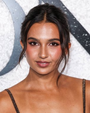 American actress and model Arianna Rivas arrives at the World Premiere Of Universal Pictures And Blumhouse Productions' 'Black Phone 2' held at the TCL Chinese Theatre IMAX on October 8, 2025 in Hollywood, Los Angeles, California, United States. 