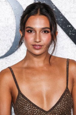 American actress and model Arianna Rivas arrives at the World Premiere Of Universal Pictures And Blumhouse Productions' 'Black Phone 2' held at the TCL Chinese Theatre IMAX on October 8, 2025 in Hollywood, Los Angeles, California, United States. 