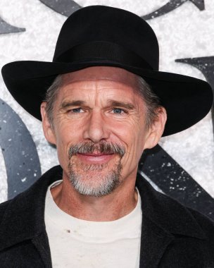 American actor, director, writer, novelist Ethan Hawke arrives at the World Premiere Of Universal Pictures And Blumhouse Productions' 'Black Phone 2' held at the TCL Chinese Theatre IMAX on October 8, 2025 in Hollywood, Los Angeles, California, USA.