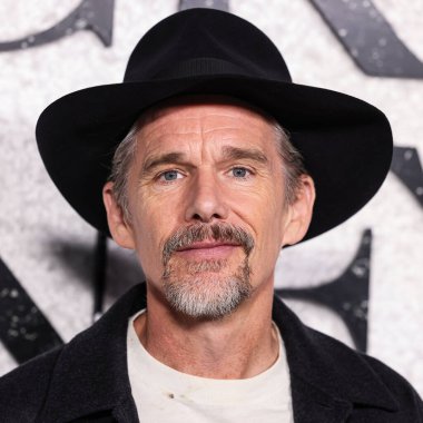American actor, director, writer, novelist Ethan Hawke arrives at the World Premiere Of Universal Pictures And Blumhouse Productions' 'Black Phone 2' held at the TCL Chinese Theatre IMAX on October 8, 2025 in Hollywood, Los Angeles, California, USA.