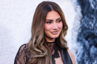 Canadian model, influencer, reality TV star, and entrepreneur Francesca Farago arrives at the World Premiere Of Universal Pictures And Blumhouse Productions' 'Black Phone 2' held at the TCL Chinese Theatre IMAX on October 8, 2025 in Hollywood