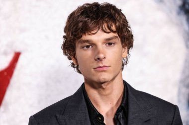 American actor and ballet dancer Mason Thames arrives at the World Premiere Of Universal Pictures And Blumhouse Productions' 'Black Phone 2' held at the TCL Chinese Theatre IMAX on October 8, 2025 in Hollywood, Los Angeles, California, United States.