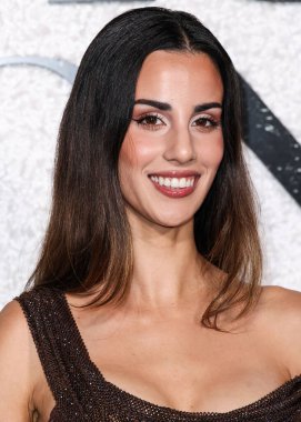 Victoria Aletta arrives at the World Premiere Of Universal Pictures And Blumhouse Productions' 'Black Phone 2' held at the TCL Chinese Theatre IMAX on October 8, 2025 in Hollywood, Los Angeles, California, United States. 