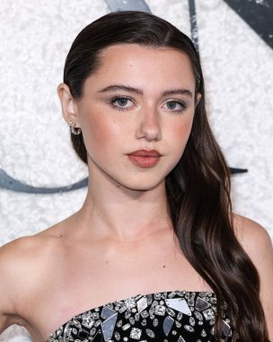 American actress Violet McGraw arrives at the World Premiere Of Universal Pictures And Blumhouse Productions' 'Black Phone 2' held at the TCL Chinese Theatre IMAX on October 8, 2025 in Hollywood, Los Angeles, California, United States.