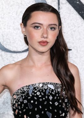 American actress Violet McGraw arrives at the World Premiere Of Universal Pictures And Blumhouse Productions' 'Black Phone 2' held at the TCL Chinese Theatre IMAX on October 8, 2025 in Hollywood, Los Angeles, California, United States.