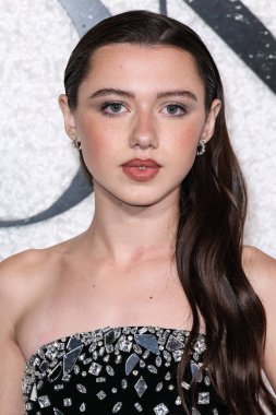 American actress Violet McGraw arrives at the World Premiere Of Universal Pictures And Blumhouse Productions' 'Black Phone 2' held at the TCL Chinese Theatre IMAX on October 8, 2025 in Hollywood, Los Angeles, California, United States.