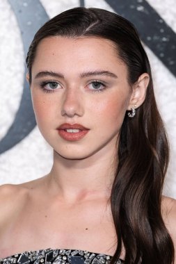 American actress Violet McGraw arrives at the World Premiere Of Universal Pictures And Blumhouse Productions' 'Black Phone 2' held at the TCL Chinese Theatre IMAX on October 8, 2025 in Hollywood, Los Angeles, California, United States.