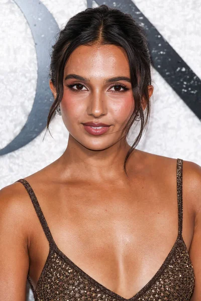 American actress and model Arianna Rivas arrives at the World Premiere Of Universal Pictures And Blumhouse Productions' 'Black Phone 2' held at the TCL Chinese Theatre IMAX on October 8, 2025 in Hollywood, Los Angeles, California, United States. 