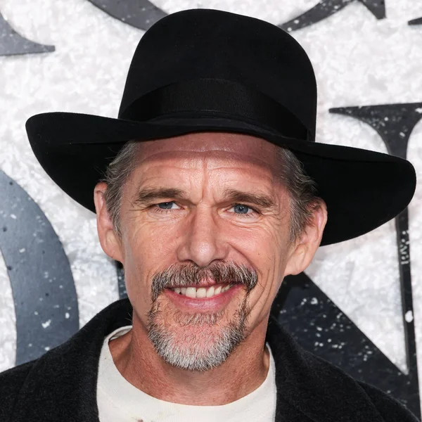 American actor, director, writer, novelist Ethan Hawke arrives at the World Premiere Of Universal Pictures And Blumhouse Productions' 'Black Phone 2' held at the TCL Chinese Theatre IMAX on October 8, 2025 in Hollywood, Los Angeles, California, USA.