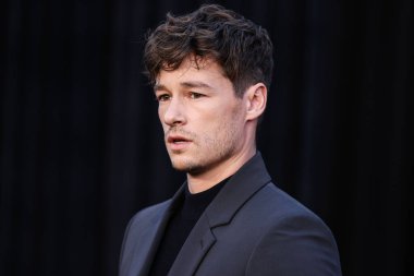 American actor Kyle Allen arrives at the Los Angeles Special Screening Of Netflix's 'A House of Dynamite' held at The Egyptian Theatre Hollywood on October 9, 2025 in Hollywood, Los Angeles, California, United States. 