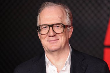 American actor and playwright Tracy Letts arrives at the Los Angeles Special Screening Of Netflix's 'A House of Dynamite' held at The Egyptian Theatre Hollywood on October 9, 2025 in Hollywood, Los Angeles, California, United States. 